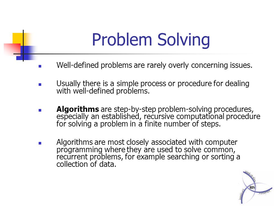 what is meant by problem solving